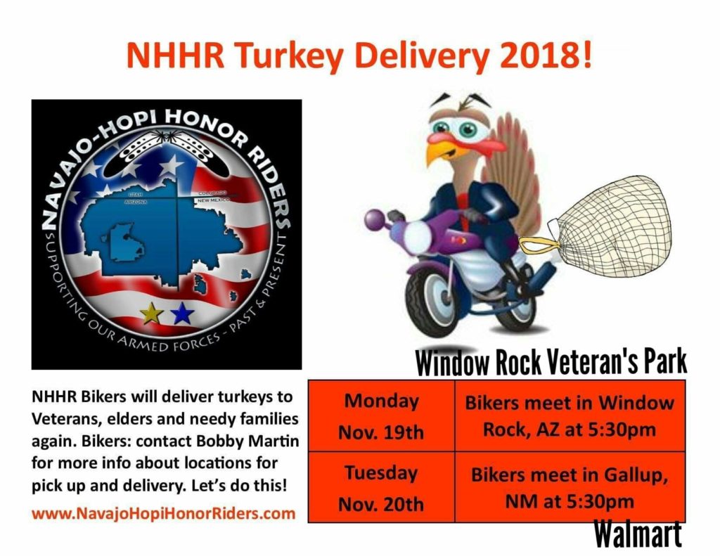 NHHRiders turkey deliveries 