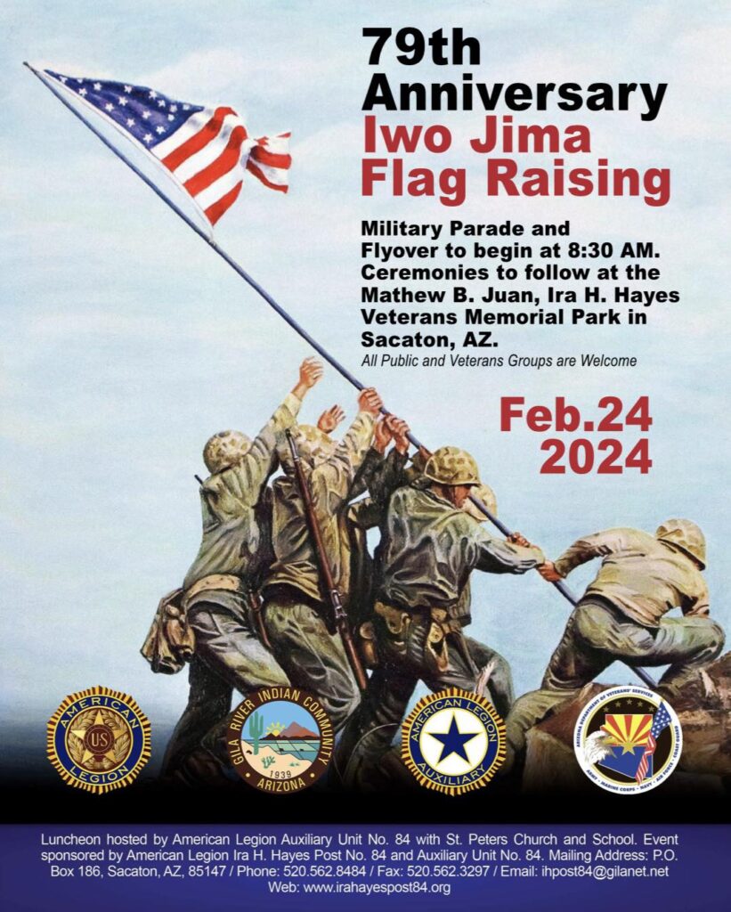 79th Anniversary Iwo Jima Flag Raising on 2/24/24